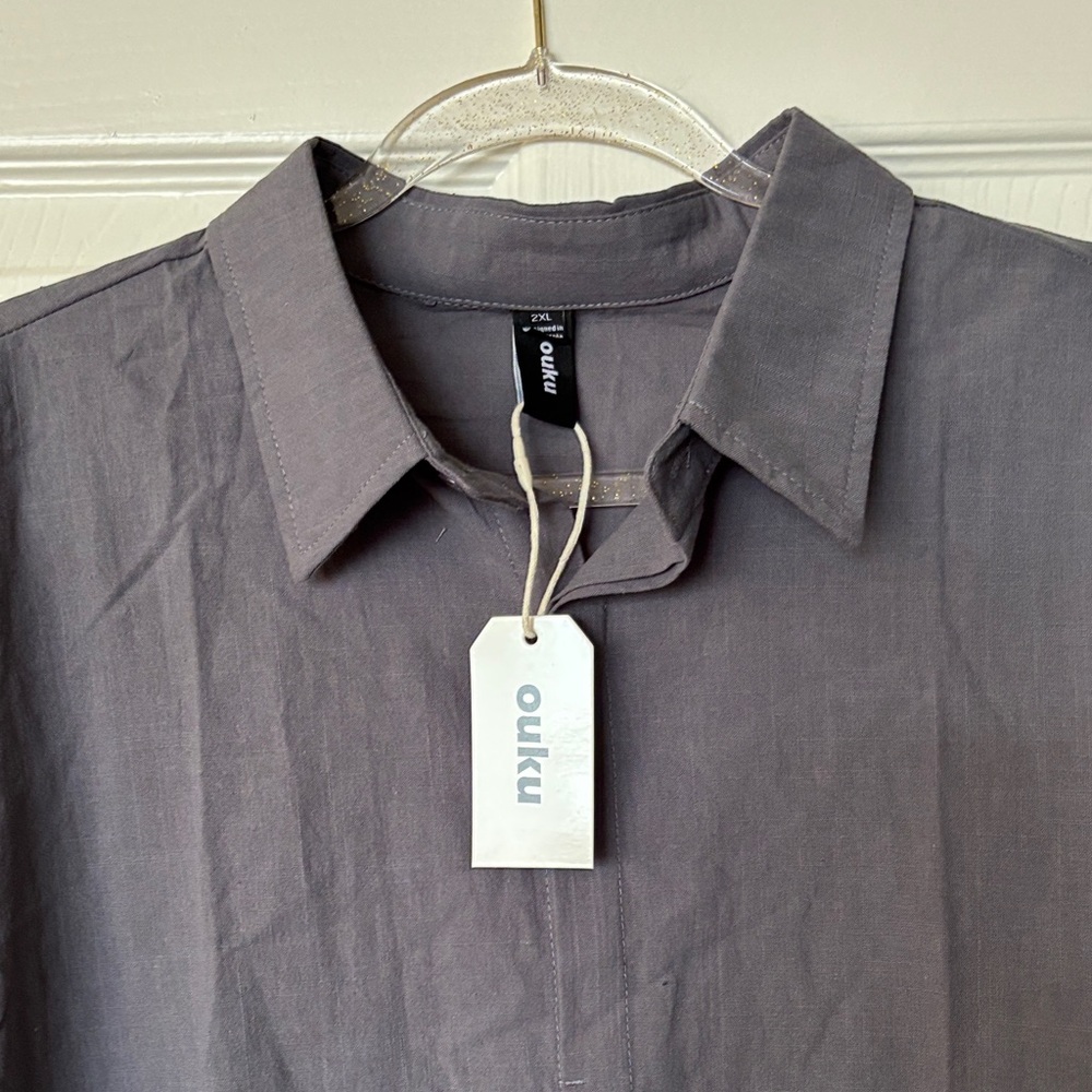 OUkU NWT Men's Gray Shirt. Size 2X